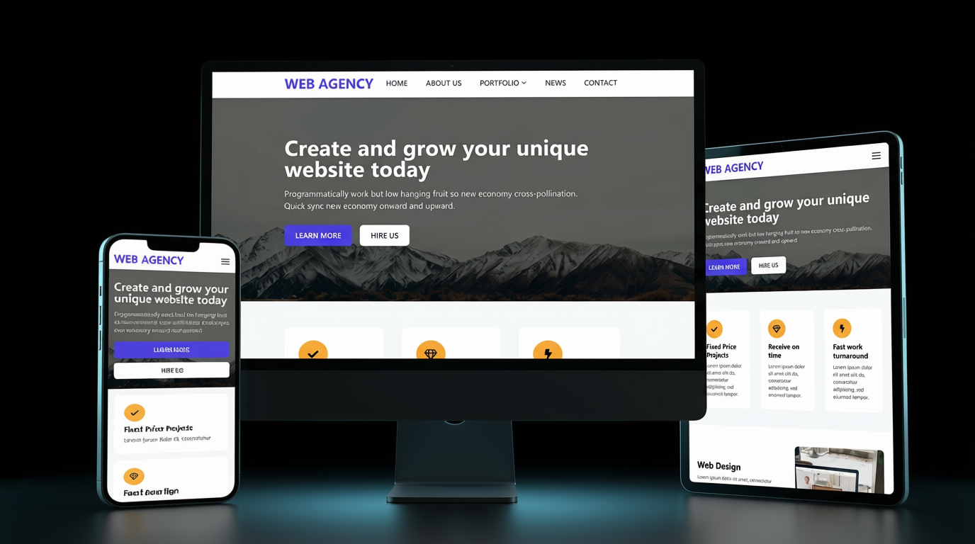 Preview of the Web Agency marketing website